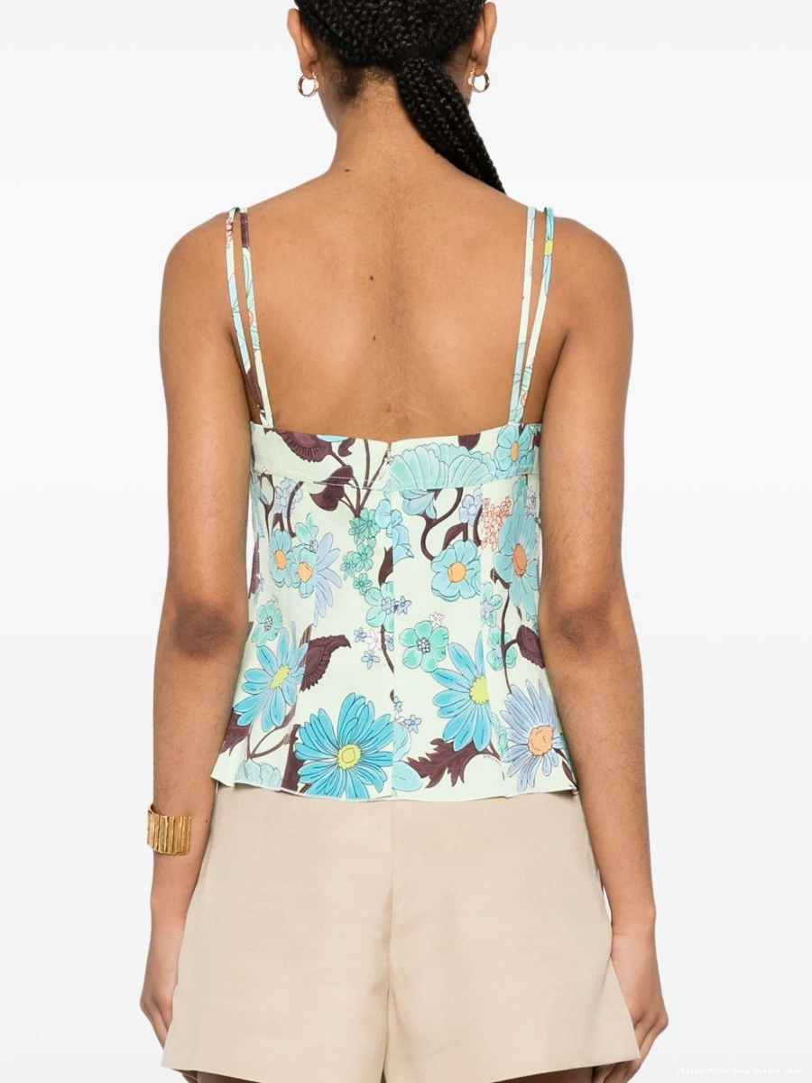 Cheap floral-print Stella top McCartney cropped Women 0627